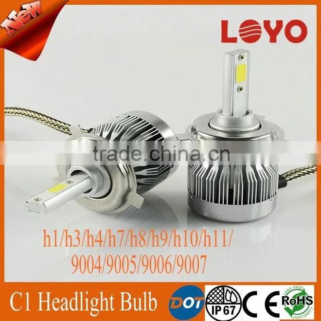 2016 auto high power h4 car motorcycle led headlight bulb kit h7 h1 h3 h11 h13 9007 9004 9005 9006 h4 car led headlight kit