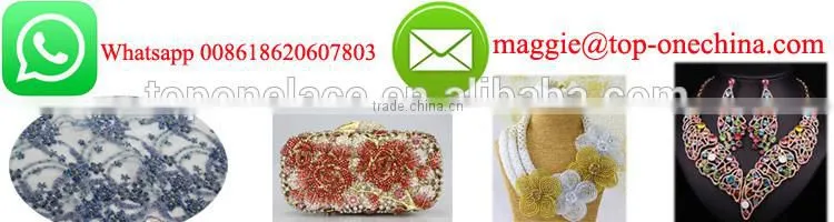 heavy lace fabric Dubai beaded embroidery designs flower lace chemical cord lace fabrics