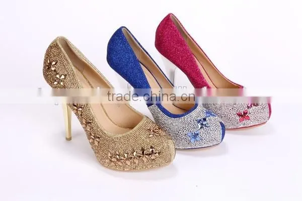2016 Latest design High heel shoe with thin heels Fashion high heel shoes Bow lace shoes for women