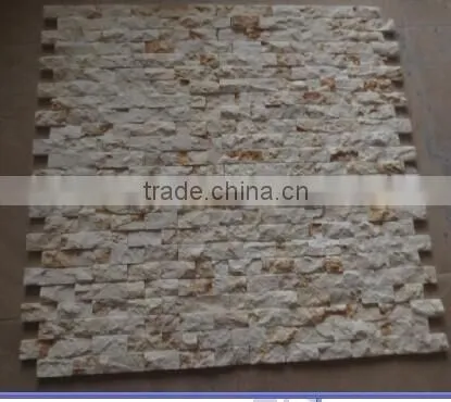Fashion Design Good Quality Beige Color Natural Surface Bonder Mosaic Pattern