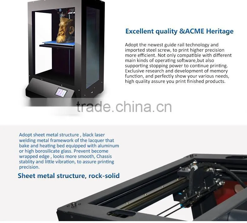 High Accuracy 0.05Millimetre Large 3D Printer Rapid Prototyping 3D Printer Machine Sale in 20% Off