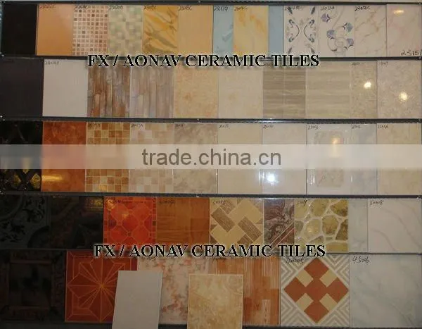 Glazed porcelain floor tile