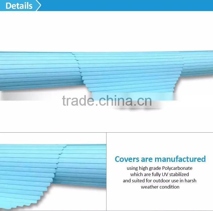 Manufacturer UV protection wear swimming pool PC slate