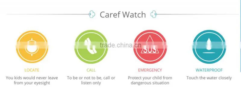 Dual Positioning smart watch for childrens with gps real-time tracking kids phone watch