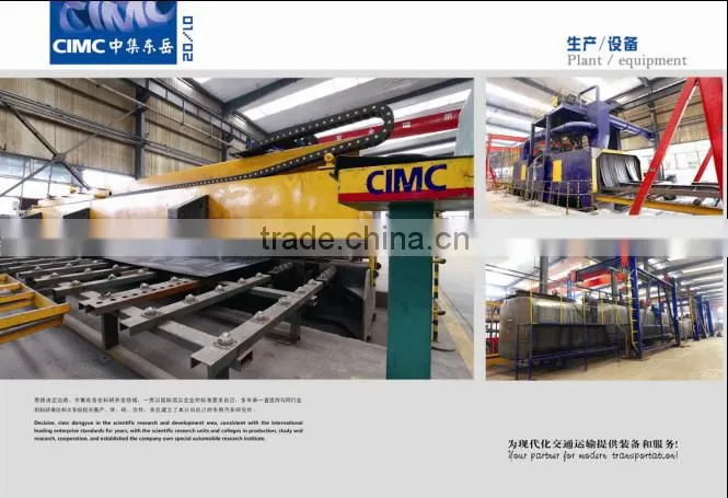 CIMC tri-axle milk/water transport tanker trailer for sale
