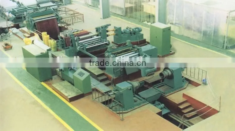 Hangzhou steel sheet shearing line shear steel sheet to strap machine