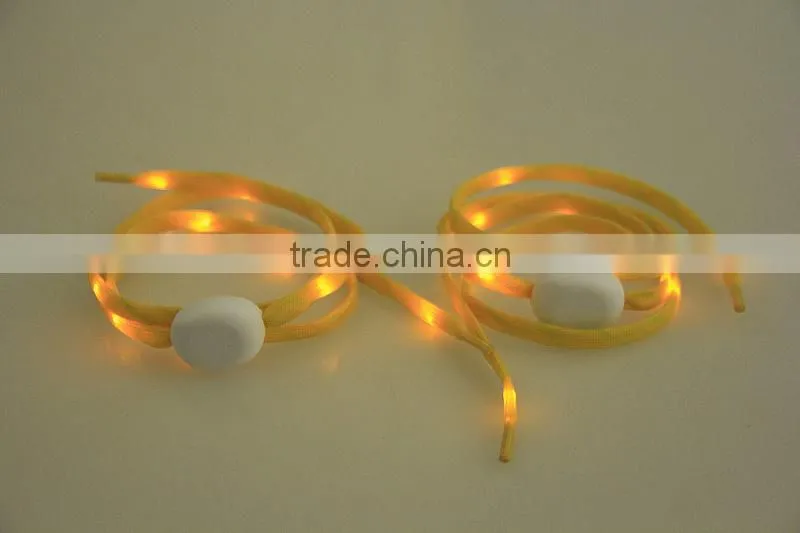 2014 new item nylon led lighting strip shoelace