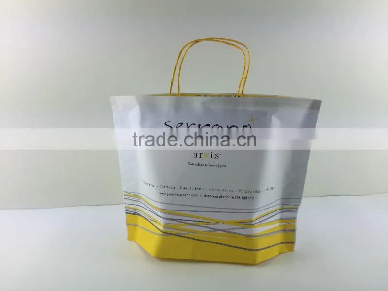 Kraft paper bag,easy bags with twisted handle, Europe sytle