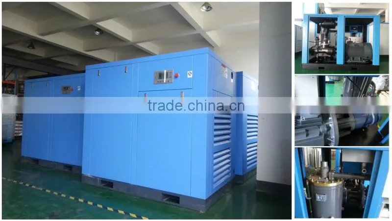 30KW oil lubricated industrial electric rotary screw type air compressor