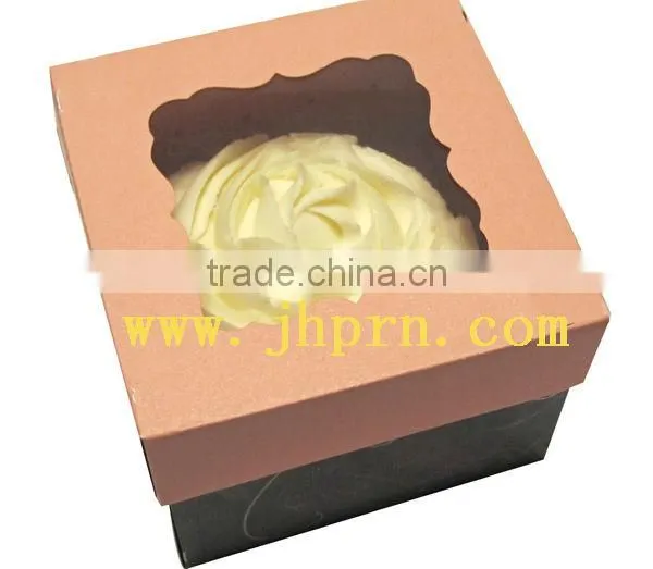 eco friendly kraft paper food box for cupcake