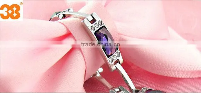 charming egyptian wedding rings with colored zircons+FIR