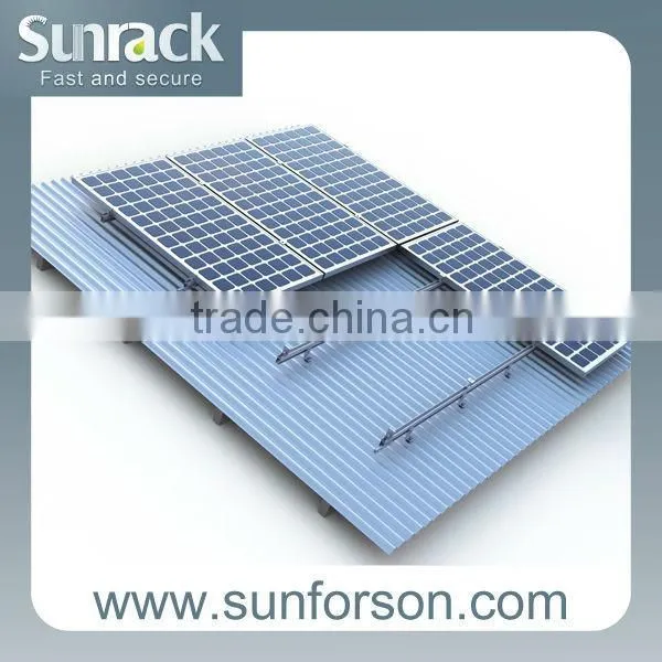 PV mounting structure tin roof for panel