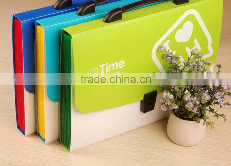 Colorful decorative multi-pocket file folder