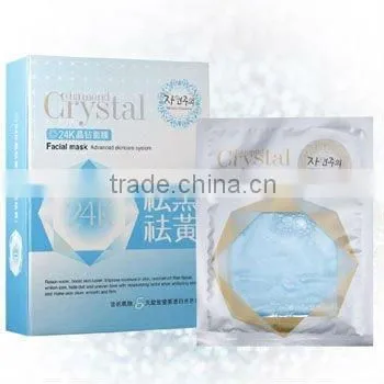Crystal black and yellow dispellingfacial mask