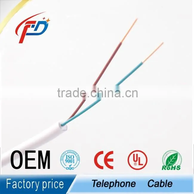 2 cores round Telephone cable