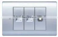 hot sell wall switch and socket,household tv and data socket