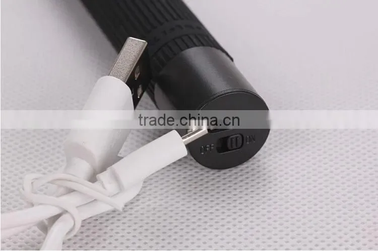 Cheapest Extendable Wired Shutter Handheld OEM Selfie Stick Monopod For Android iPhone Black