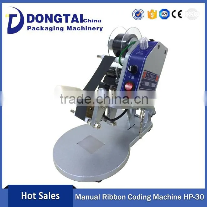 Efficient Carton Manual Ribbon Coding Machine