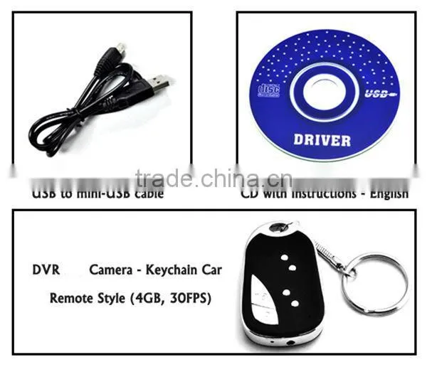 DVR Car Keychain Camera, Mini DVR Digital Video Camera Key