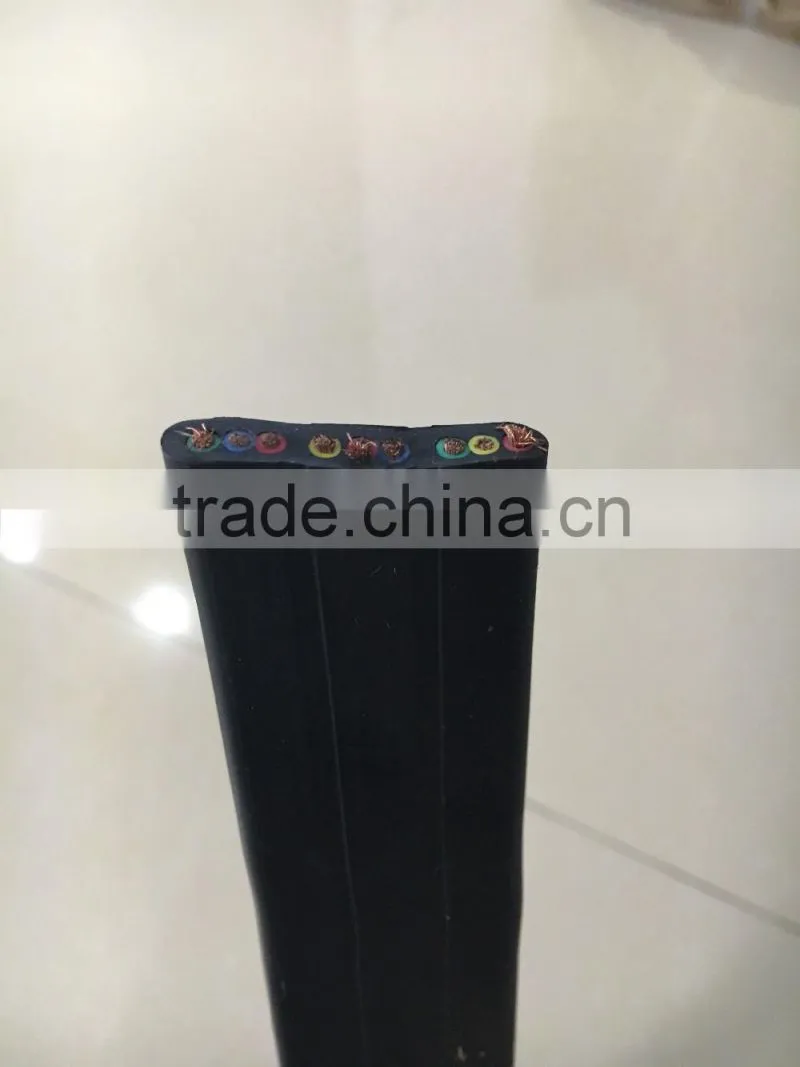 PVC insulated Submersible Pump Cable Flexible Flat Rubber Cable