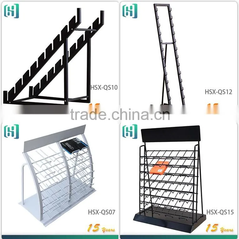 floor metal custom ceramic tile display rack stand HSX-S0364