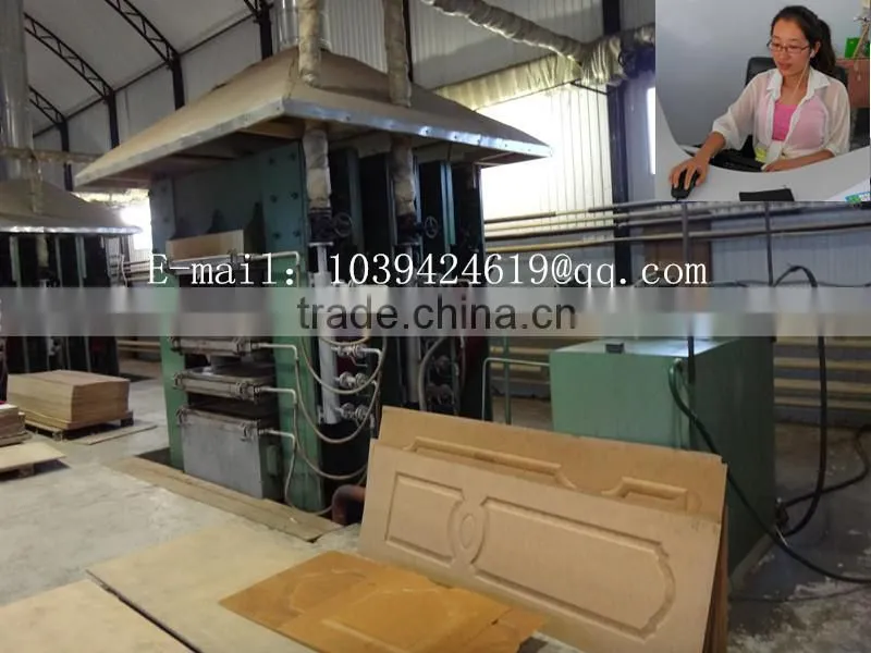 good quality wooden molded door hot press in Linyi China
