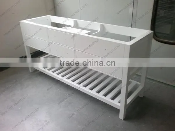 white floor standing bathroom vanity series for USA market