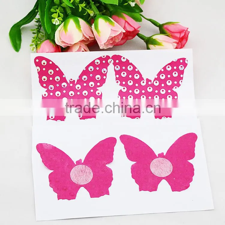 butterfly fabric one-off adhesive nipple cover