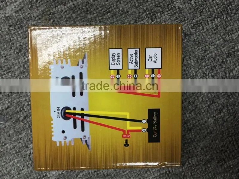 2016 new hot item car DC 24V Step-Down To DC 12V 20A power Converter