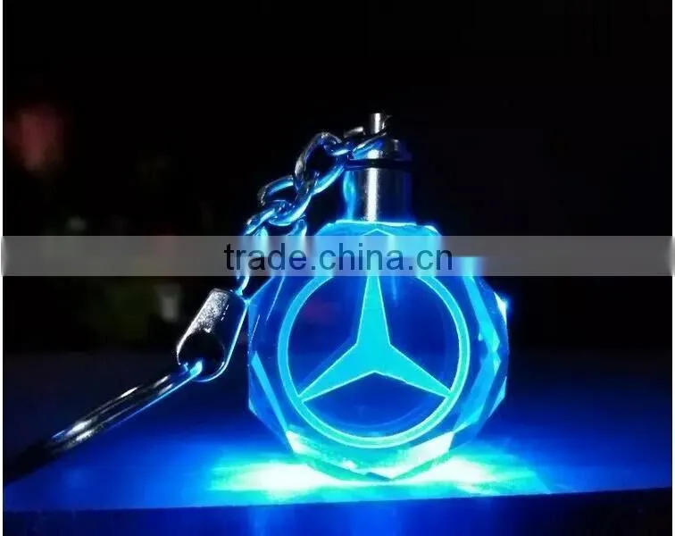 2016 vivid and great in style beautiful crystal keychain with car model