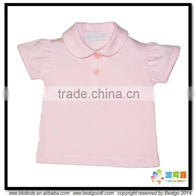 BKD plain pink baby collar t-shirt