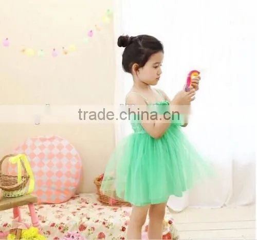Candy Color Baby Girl Summer Dress Knee Length Baby Girl Summer Dress