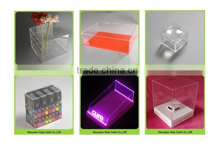 elegant white acrylic donation box with brochure holder high quality wholesale price