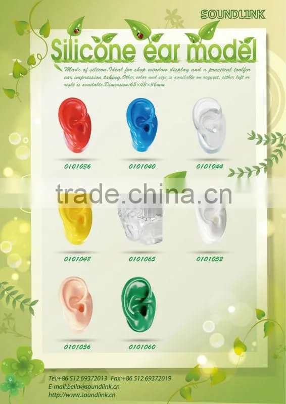 2014 new product showing hearing aids and earmold tool dummy ears