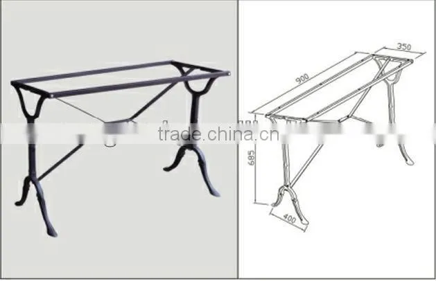 good cast iron coffee table leg OA088