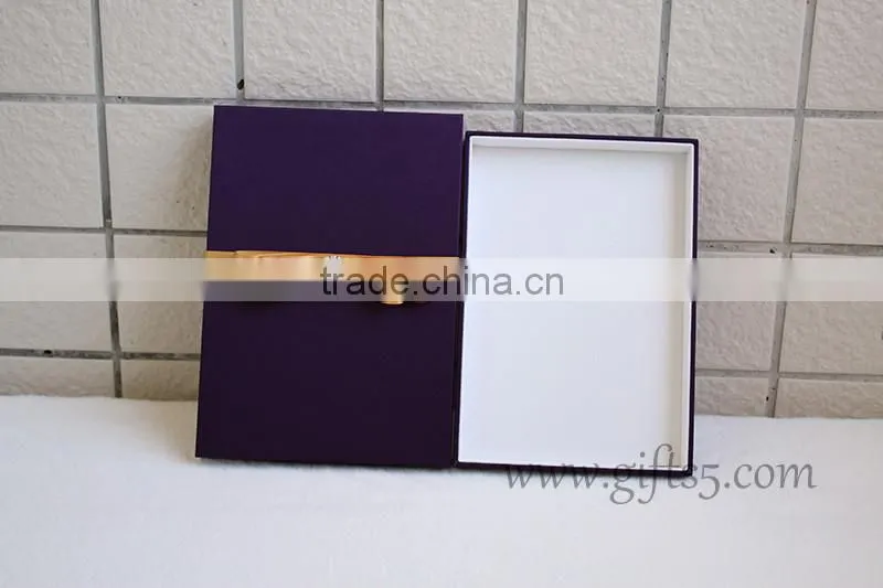 High end luxury silk wedding invitation box