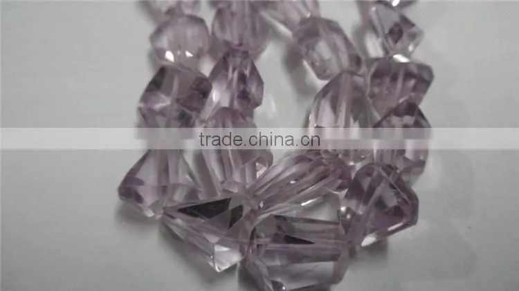 Pink Amethyst Nugget Laser Cut