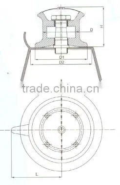 Ship Single Fairlead Roller with Socket Type A