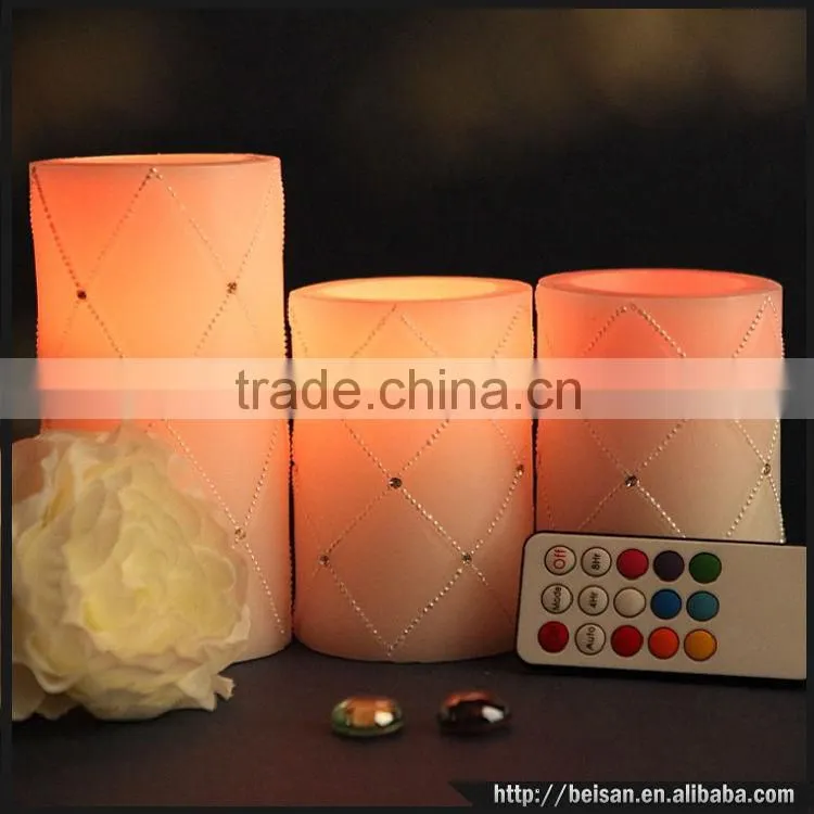 LED color changing wedding flower decorative colorful candle