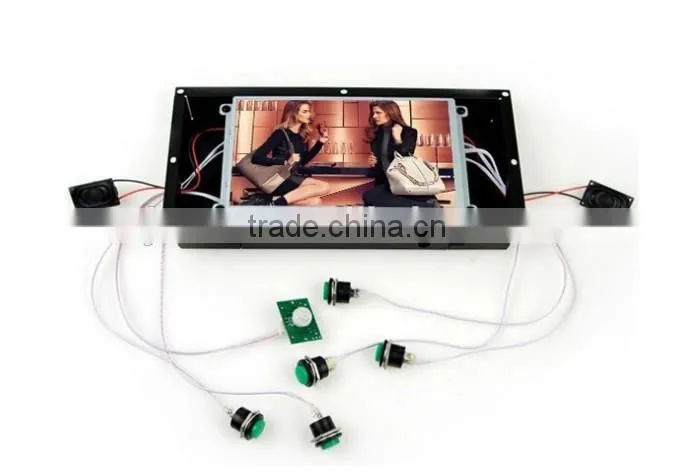 Hot sale 8inch full sexy hd video download external buttons digital media player for advertising