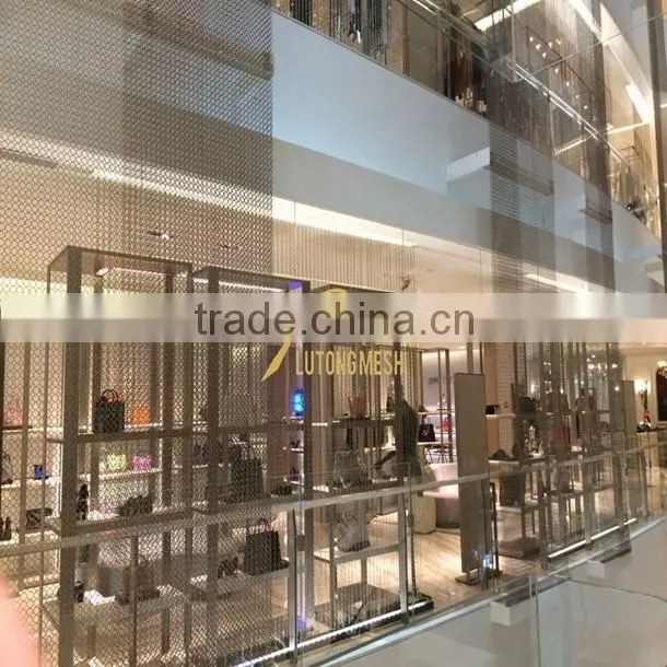 Decorative metal ring mesh for saloon room divider curtain