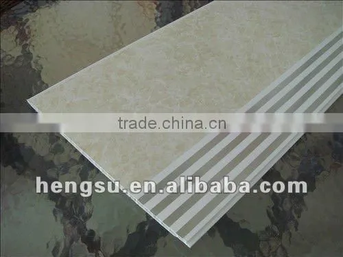 25/30cm width Modern style Hot stamped pvc panel Widely used in interior decoration