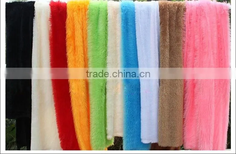100% polyester knitting long pile pv plush fabric for felt/lining/Upholstery