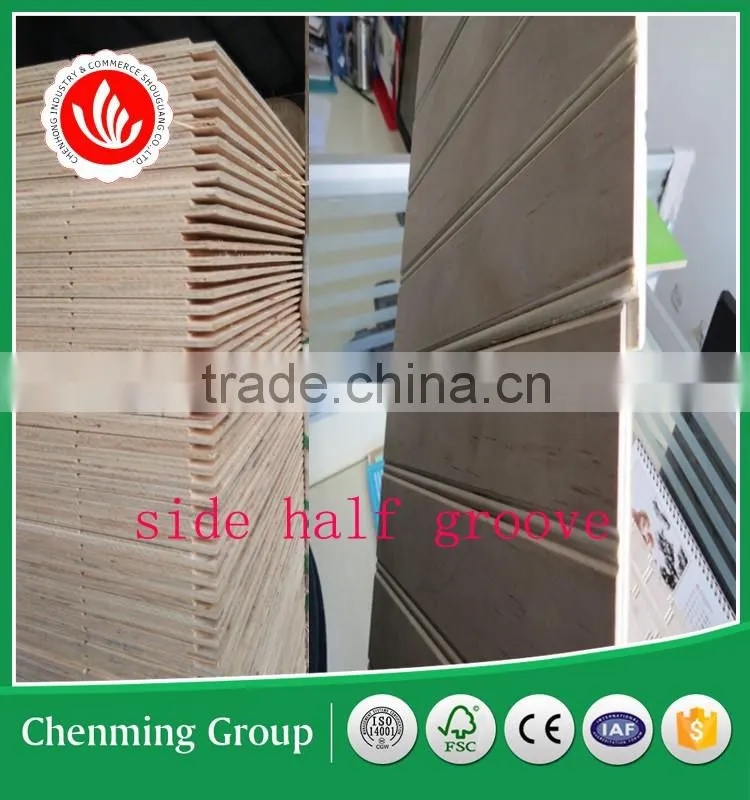 Slotted panel plywood/slotted plywood/groove plywood