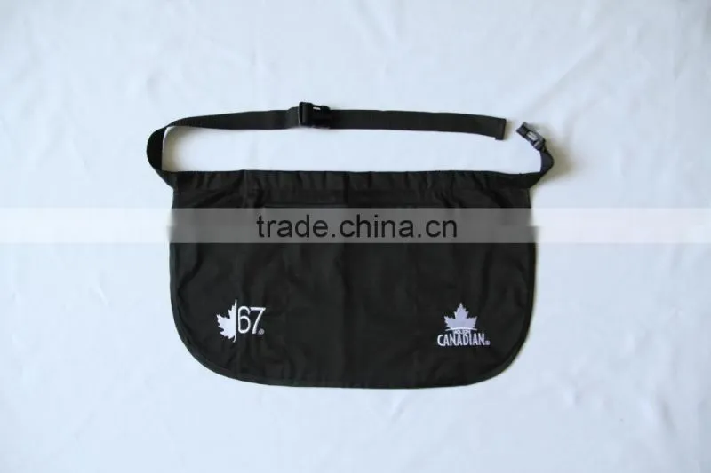 polycotton embroidery black waist apron