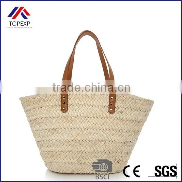 Woven Paper Straw Bag Straw Tote Bag Plain Bag