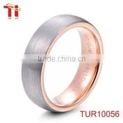 Purple plating tungsten engament wedding ring for men domed