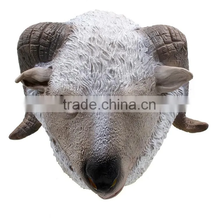 Halloween Costumes Rubber Animal Goat Full Head Latex Mask for Women