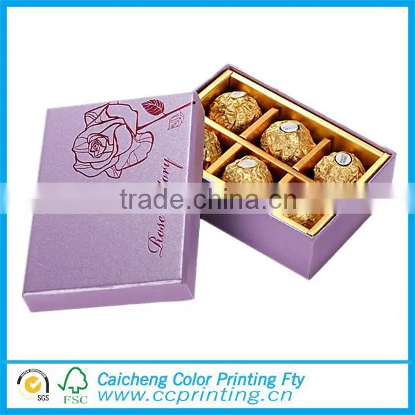 Cardboard chocolate paper box gift packaging box