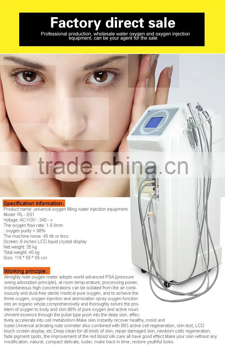 Oxygen Jet / Multi function oxygen / hyperbaric oxygen therapy facial machine